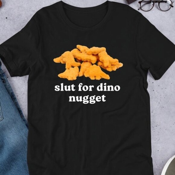 Unbranded Other - For Dino Nuggets Shirt, Funny Meme Shirt, Ironic Shirt, Shirt Joke Gift